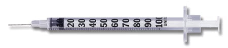 MBO-SYRINGE TUBERCULIN 27GX1/21ML W/DET NDL 100/BX 8BX/CS