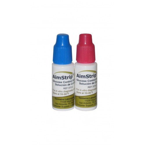 Blood Glucose Control Solution AimStrip 2 X 2 mL (Box) 