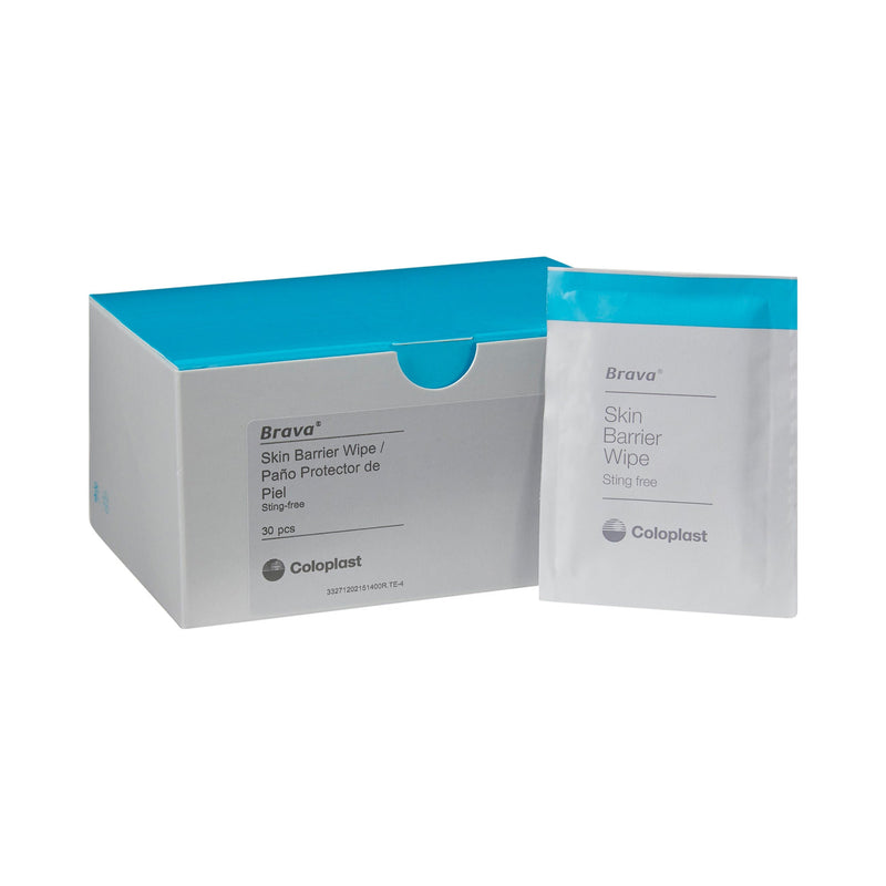 Brava Sting-Free Skin Barrier Wipes, 2.75 x 4 Inch (Box of 30)
