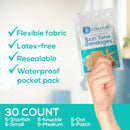 TruColour Beige Adhesive Strip, Assorted Shapes and Sizes (30/PK)