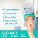 TruColour Beige Adhesive Strip, Assorted Shapes and Sizes (Case of 1500) 