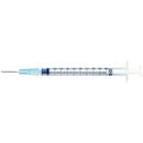 MBO-SYRINGE TUBERCULIN 25GX5/81ML W/DET NDL 100/BX 8BX/CS