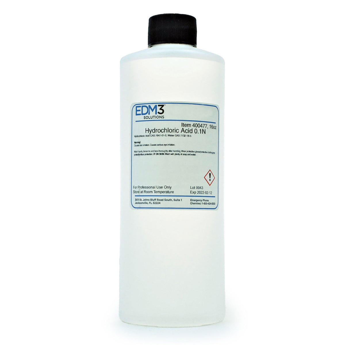 Chemistry Reagent Hydrochloric Acid Tissue Processing / Staining 0.1 N 16 oz. (Each)