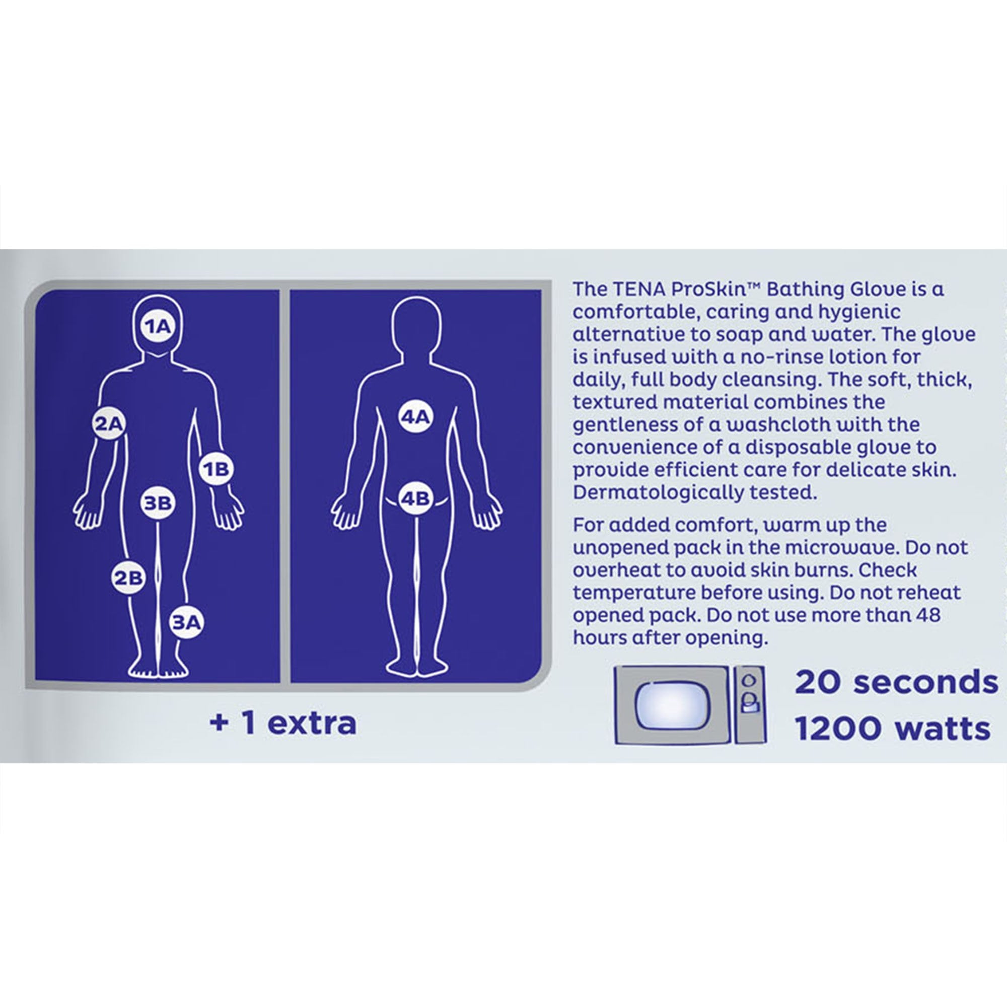 Essity HMS North America Inc Tena ProSkin Bathing Gloves, Freshly Scented (225/CS) 