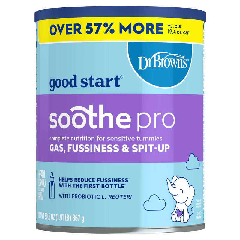 Infant Formula Dr. Brown's good start soothe pro Unflavored 30.6 oz. Can Powder (Case of 4)