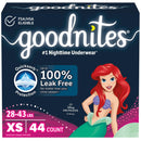 Goodnites Heavy Absorbency Nighttime Underwear, X-Small for Girls 28 – 43 lbs. (Case of 44)
