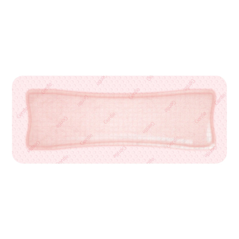 Smith & Nephew Foam Dressing Allevyn Gentle Border 4 X 8 Inch With Border Film Backing Silicone Gel Adhesive Rectangle Sterile (60/CS) 