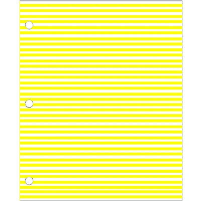 Adhesive Color Identification Sheets - Yellow with White Stripes - 96-1848 