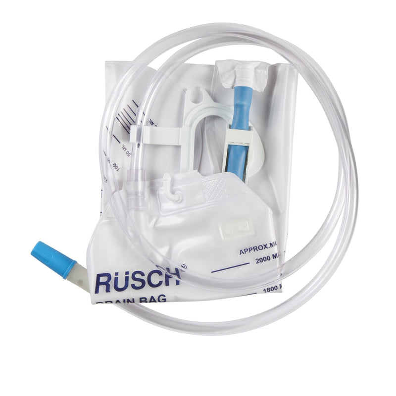 Urinary Drain Bag Rusch Anti-Reflux Valve Sterile 2,000 mL Vinyl 
