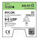 SUTURE BLK MONO NYLON 9-05/13CM NDL DRM5 12/BX