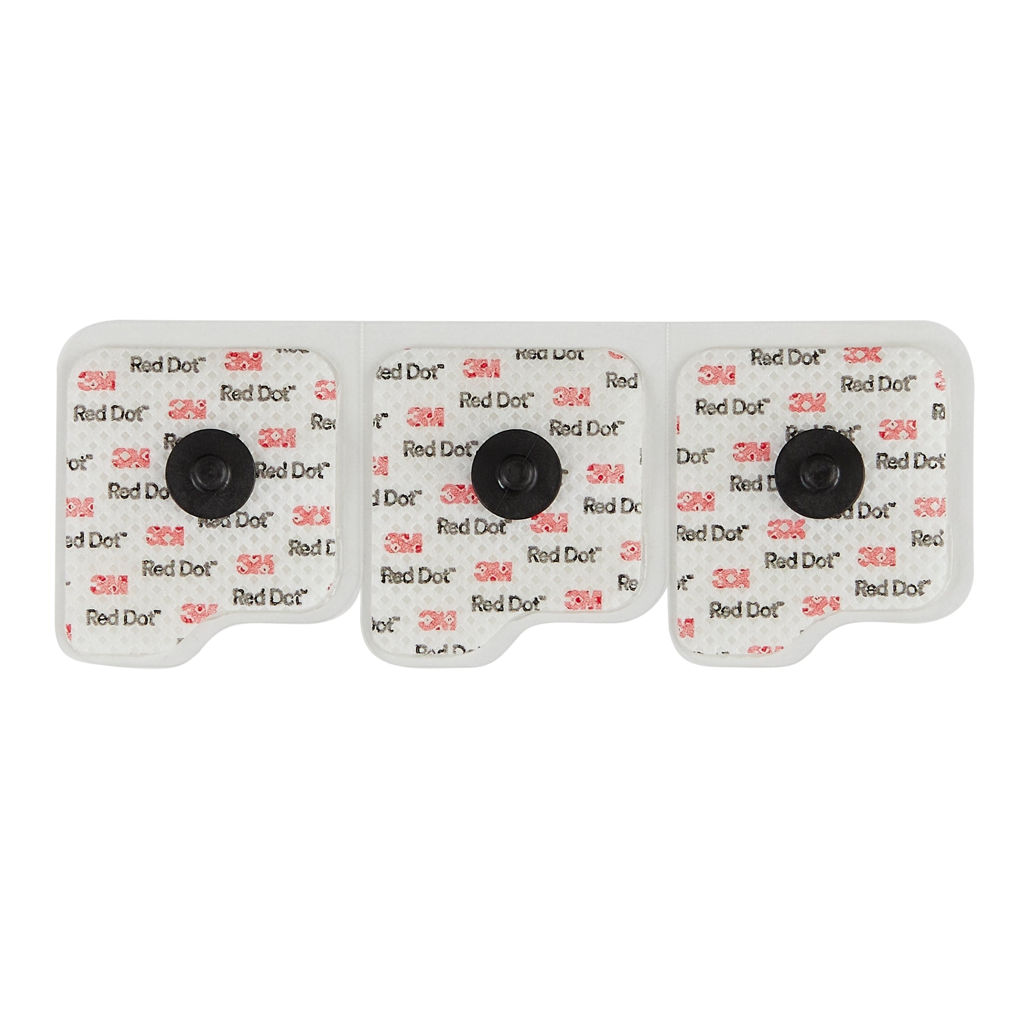 ECG Monitoring Electrode 3M Red Dot Snap Connector Conductive Adhesive Gel Cloth Backing Adult Radiolucent / MR Conditional 3 per Pack 