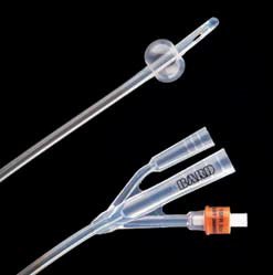 CATHETER FOLEY LUBRI-SIL 3WAY5CC 18FR ANTIMICROBIAL 12/CS