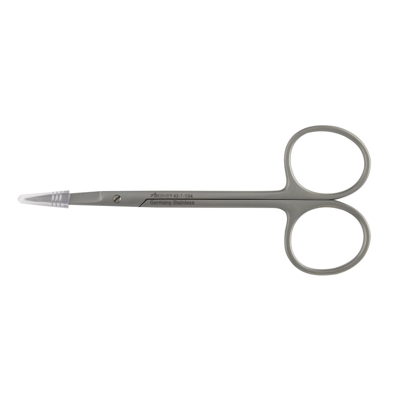 Iris Scissors McKesson Argent 4-1/2 Inch Length OR / Surgical Grade Stainless Steel Finger Ring Handle Straight Sharp Tip / Sharp Tip 