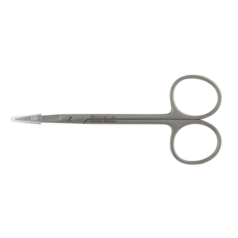 Iris Scissors McKesson Argent 4-1/2 Inch Length OR / Surgical Grade Stainless Steel Finger Ring Handle Straight Sharp Tip / Sharp Tip (Each)