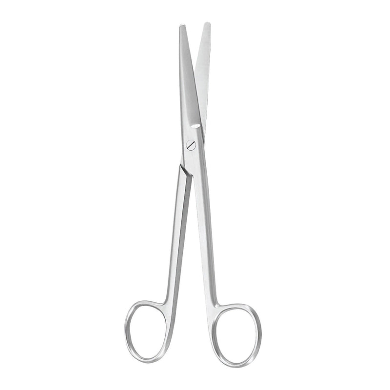 Dissecting Scissors McKesson Argent Mayo 6-3/4 Inch Length OR / Surgical Grade German Stainless Steel NonSterile Finger Ring Handle Curved, Beveled Blunt Tip / Blunt Tip (Each)