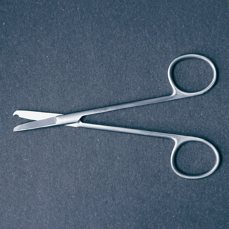 Stitch Scissors McKesson Argent Littauer 5-1/2 Inch Length Surgical Grade Stainless Steel NonSterile Finger Ring Handle Straight Blunt Tip / Blunt Tip 