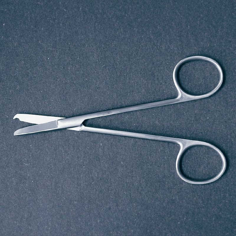 Stitch Scissors McKesson Argent Littauer 5-1/2 Inch Length Surgical Grade Stainless Steel NonSterile Finger Ring Handle Straight Blunt Tip / Blunt Tip 