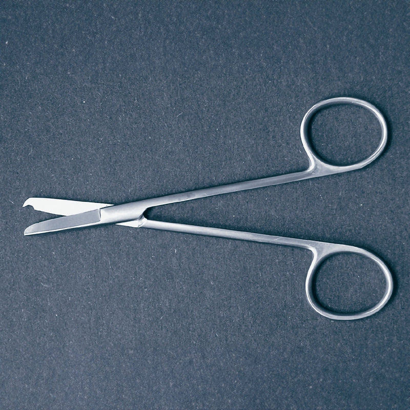 Stitch Scissors McKesson Argent Littauer 5-1/2 Inch Length Surgical Grade Stainless Steel NonSterile Finger Ring Handle Straight Blunt Tip / Blunt Tip (Each)