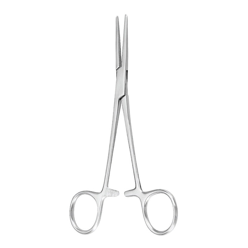 Hemostatic Forceps McKesson Argent Crile 6-1/4 Inch Length OR / Surgical Grade German Stainless Steel NonSterile Locking Finger Ring Handle Straight Serrated Tips (Each)
