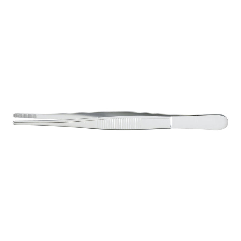 Iris Forceps McKesson Argent Von Graefe 4-1/2 Inch Length OR / Surgical Grade German Stainless Steel NonSterile NonLocking Thumb Handle Straight Serrated Tips 
