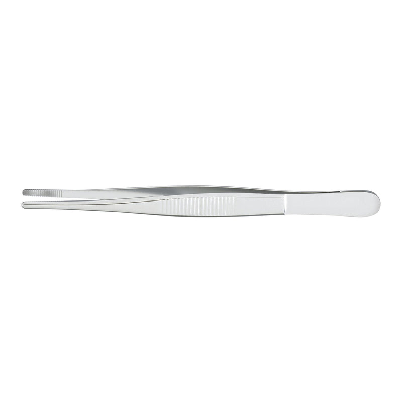 Iris Forceps McKesson Argent Von Graefe 4-1/2 Inch Length OR / Surgical Grade German Stainless Steel NonSterile NonLocking Thumb Handle Straight Serrated Tips 