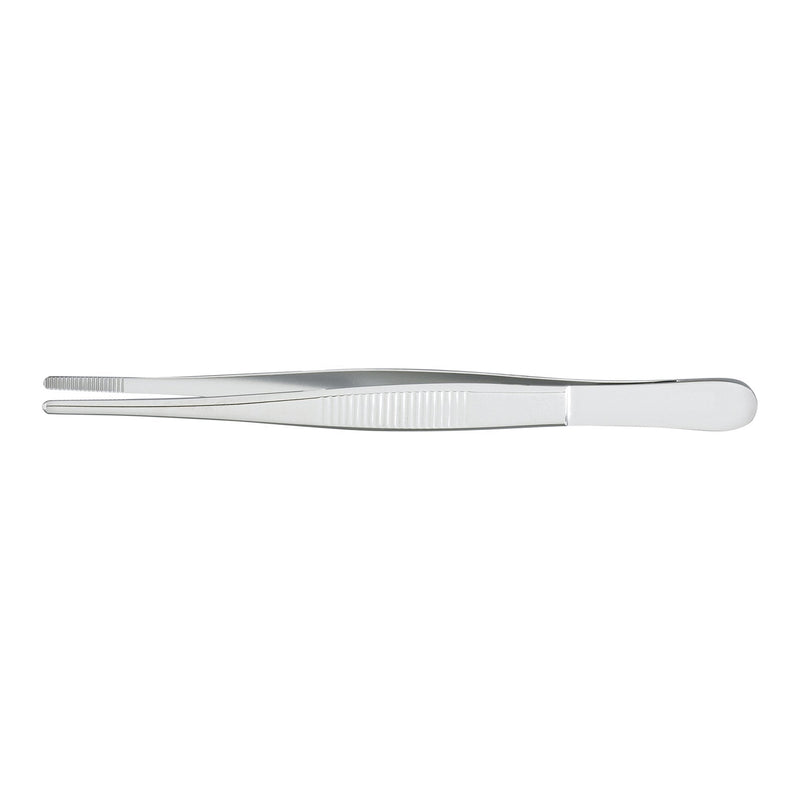 Dressing Forceps McKesson Argent Bonney 5 Inch Length OR / Surgical Grade German Stainless Steel NonSterile NonLocking Thumb Handle Straight Serrated Tips 
