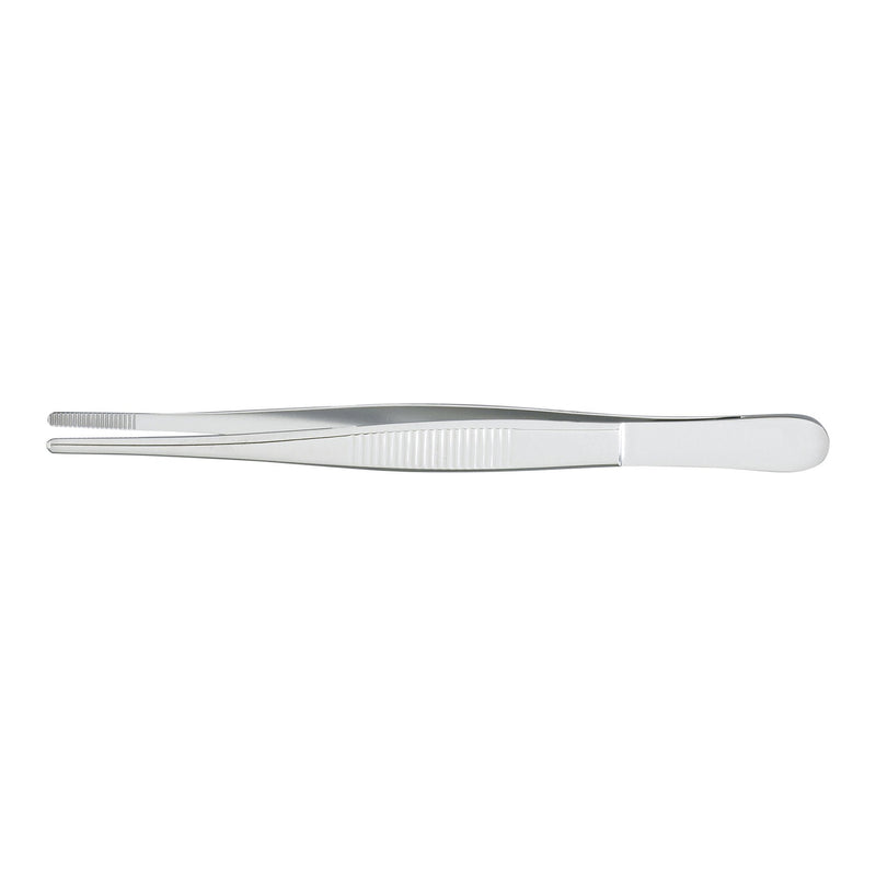 Dressing Forceps McKesson Argent Bonney 5 Inch Length OR / Surgical Grade German Stainless Steel NonSterile NonLocking Thumb Handle Straight Serrated Tips (Each)