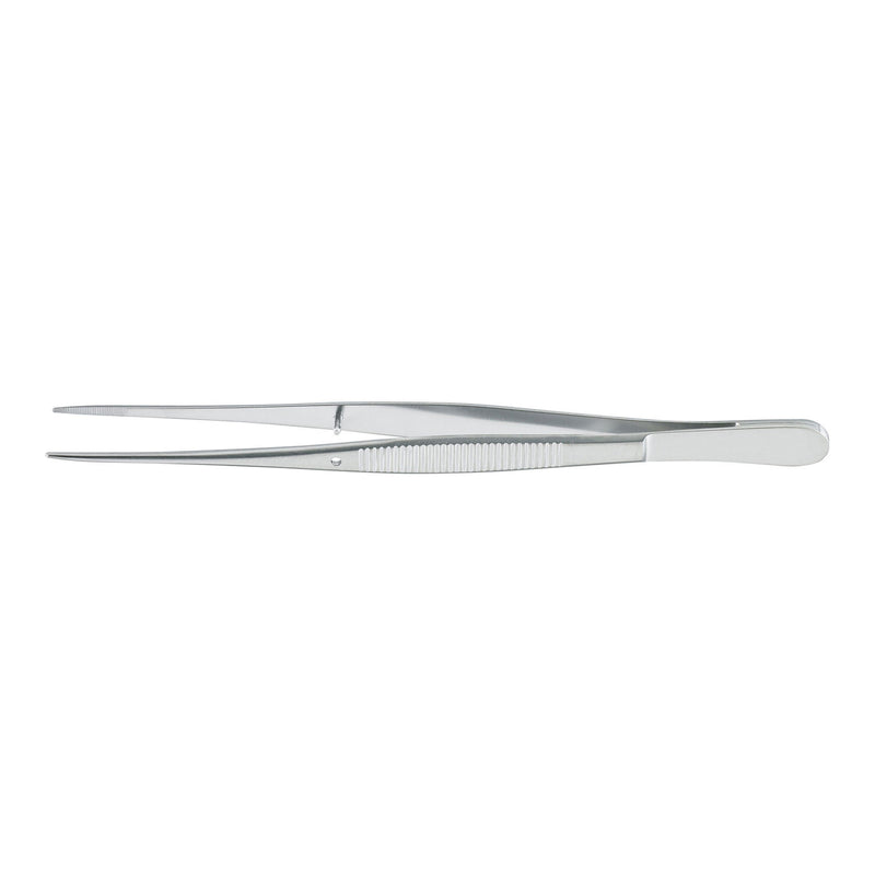 Dressing Forceps McKesson Argent Semken 5 Inch Length OR / Surgical Grade German Stainless Steel NonSterile NonLocking Thumb Handle Straight Serrated Tips (Each)