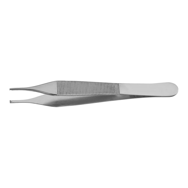 Tissue Forceps McKesson Argent Adson 4-3/4 Inch Length OR / Surgical Grade German Stainless Steel NonSterile NonLocking Thumb Handle Straight 1 X 2 Teeth (Each)