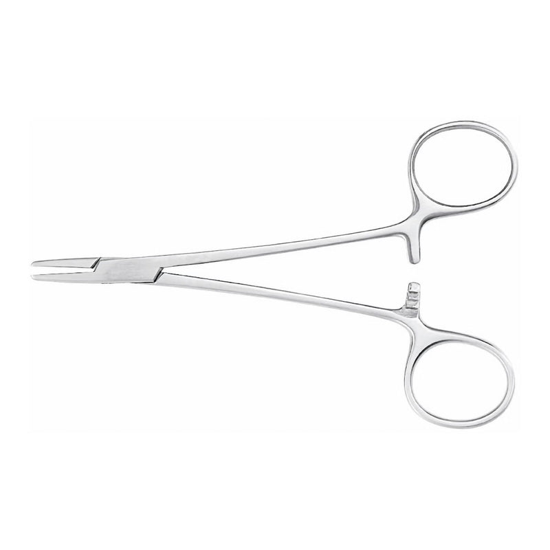 Needle Holder McKesson Argent Webster 5 Inch Length Smooth Jaws Finger Ring Handle 