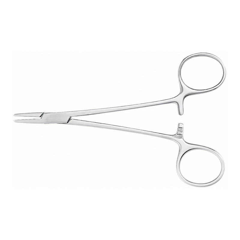 Needle Holder McKesson Argent Webster 5 Inch Length Smooth Jaws Finger Ring Handle 