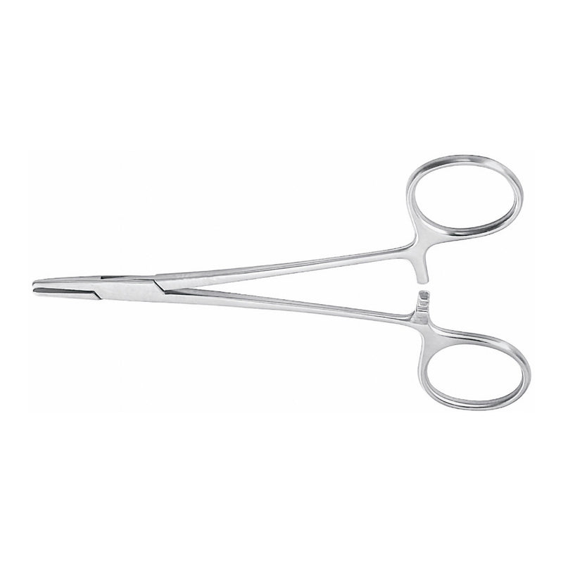 Needle Holder McKesson Argent Halsey 5 Inch Length Smooth Jaws Finger Ring Handle 