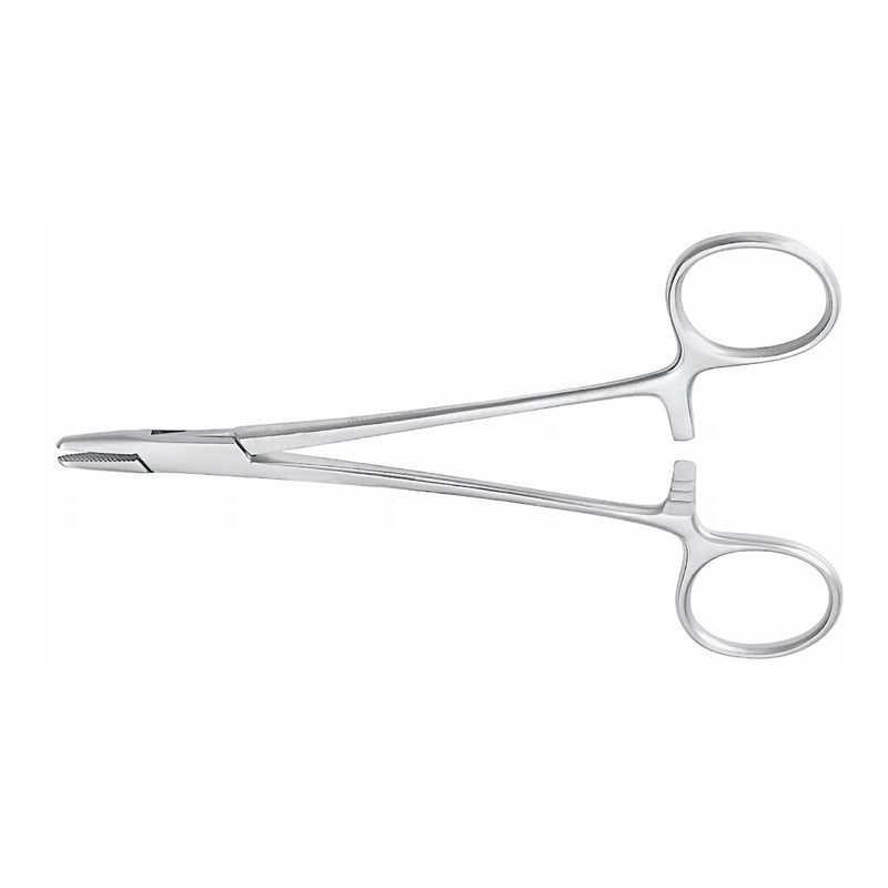 Needle Holder McKesson Argent Baumgartner 5-1/2 Inch Length Serrated Jaws Finger Ring Handle 