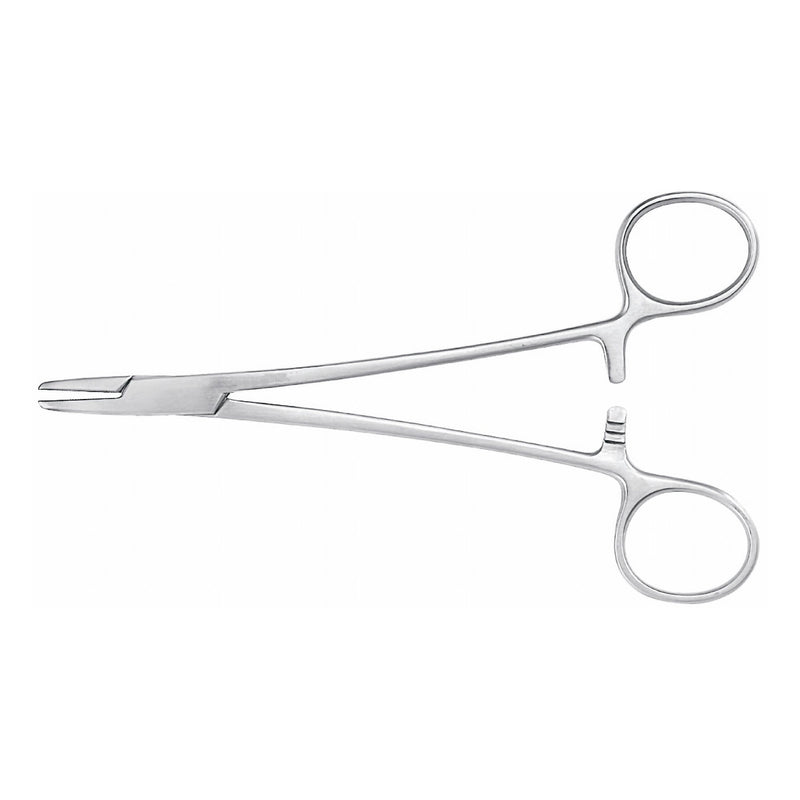 Needle Holder McKesson Argent Mayo-Hegar 5 Inch Length Serrated Jaws Finger Ring Handle 