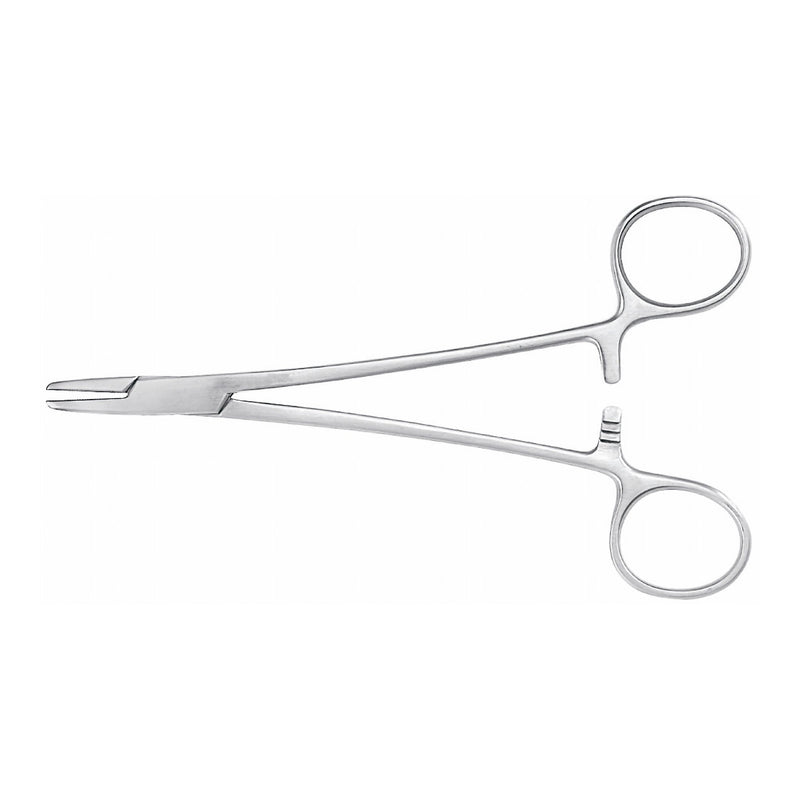 Needle Holder McKesson Argent Mayo-Hegar 6 Inch Length Serrated Jaws Finger Ring Handle 