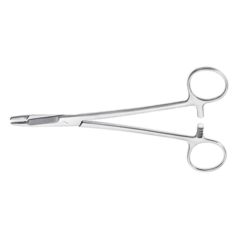 Needle Holder McKesson Argent Olsen-Hegar 5-1/2 Inch Length Serrated Jaws Finger Ring Handle 