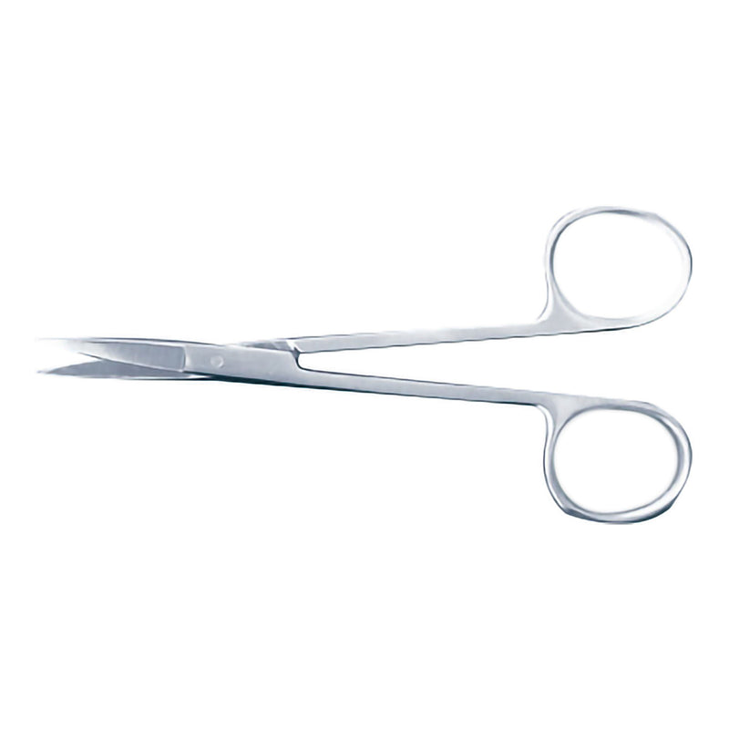 Iris Scissors McKesson 3-1/2 Inch Length Office Grade Pakistani Stainless Steel NonSterile Finger Ring Handle Curved (Each)