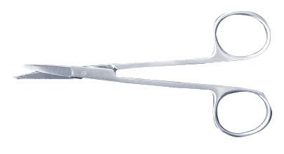 Iris Scissors McKesson 4-1/8 Inch Length Office Grade Stainless Steel Finger Ring Handle Sharp Tip / Sharp Tip 