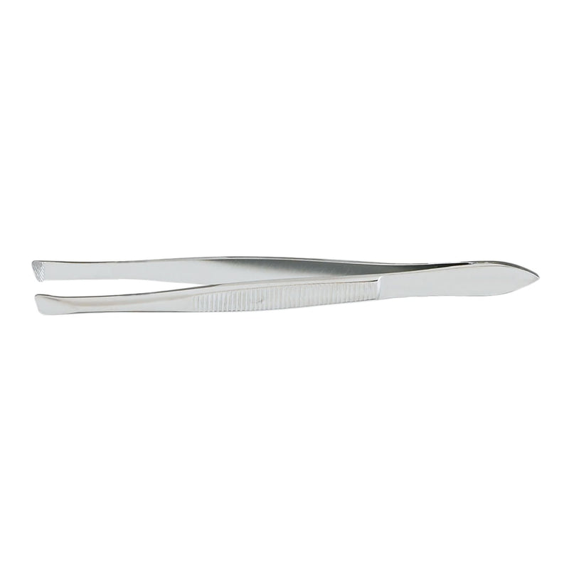 Cilia Forceps McKesson Bergh 3-1/2 Inch Length Floor / Office Grade Pakistani Stainless Steel NonSterile NonLocking Thumb Handle Straight Serrated Tips 