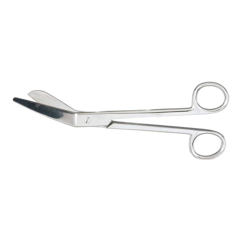 Plaster Shears McKesson Esmarch 8 Inch Length Office Grade Stainless Steel NonSterile Finger Ring Handle Angled Blunt Tip / Blunt Tip (Each)