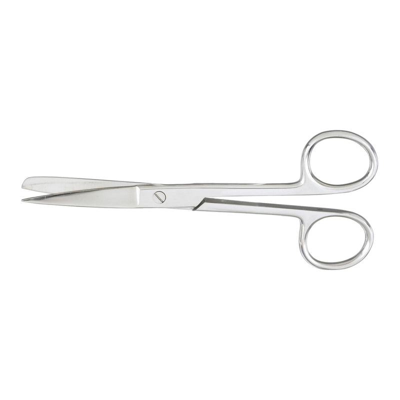 Operating Scissors McKesson 5-1/2 Inch Length Office Grade Stainless Steel Finger Ring Handle Straight Sharp Tip / Blunt Tip (Each) 