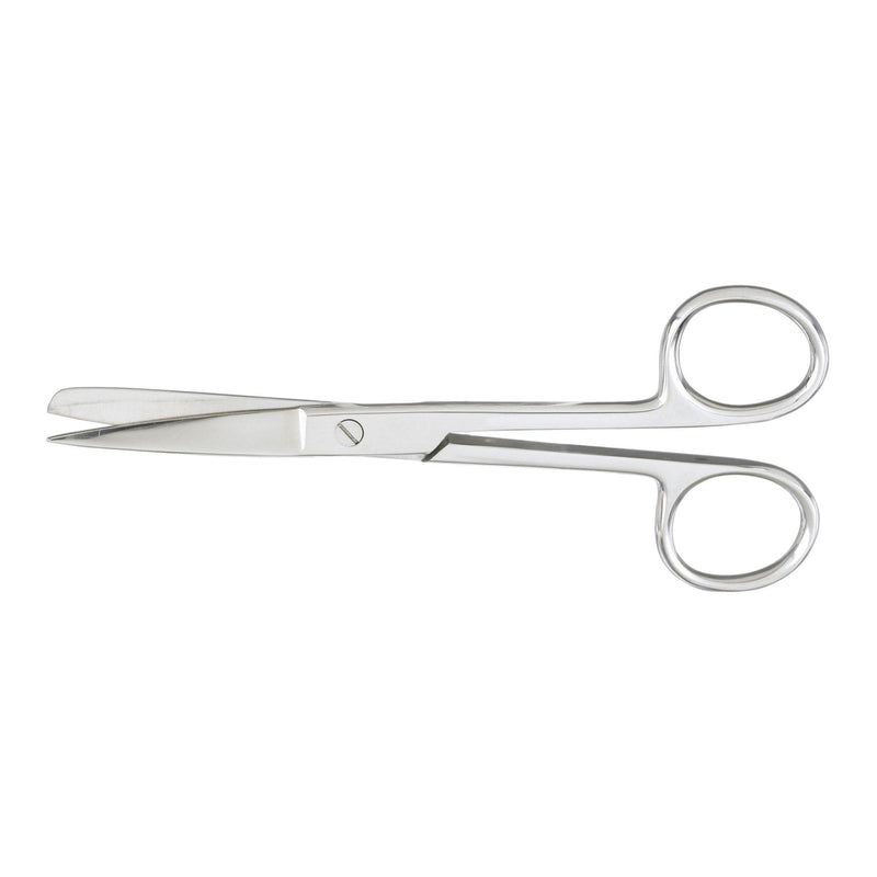 Operating Scissors McKesson 5-1/2 Inch Length Office Grade Stainless Steel Finger Ring Handle Straight Sharp Tip / Blunt Tip 