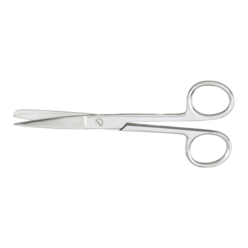 Operating Scissors McKesson 5-1/2 Inch Length Office Grade Stainless Steel Finger Ring Handle Straight Sharp Tip / Sharp Tip 