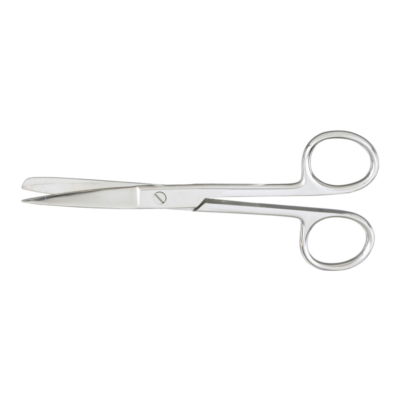 Operating Scissors McKesson 5-1/2 Inch Length Office Grade Stainless Steel Finger Ring Handle Straight Sharp Tip / Sharp Tip 