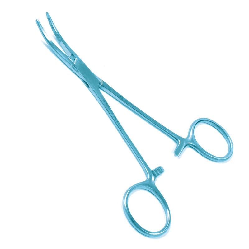 Sklar Titanium Kelly Hemostatic Forceps - 5-1/2", Curved - 17-2155t 