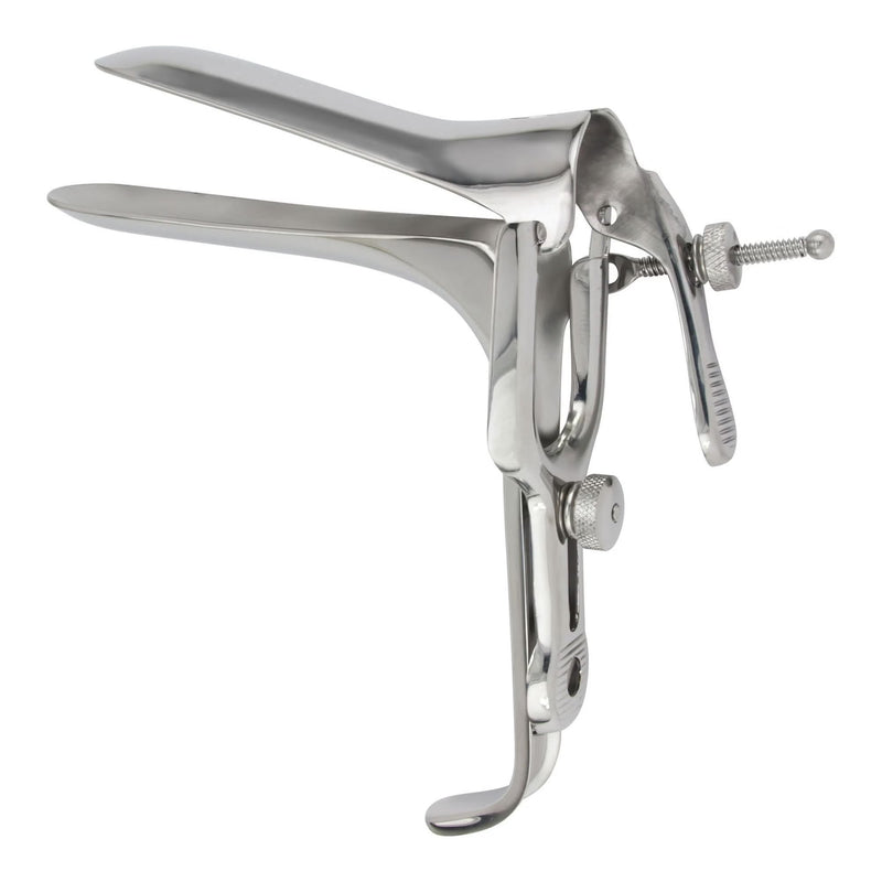 Vaginal Speculum McKesson Graves NonSterile Office Grade Stainless Steel Small Double Blade Duckbill Reusable Without Light Source Capability 