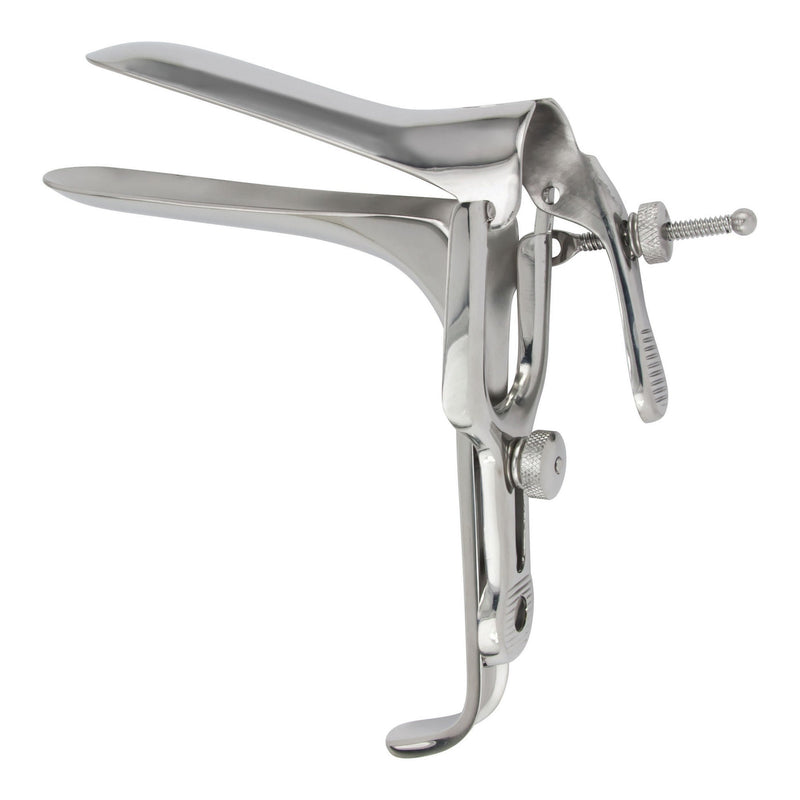 Vaginal Speculum McKesson Graves NonSterile Office Grade Stainless Steel Small Double Blade Duckbill Reusable Without Light Source Capability (Each)