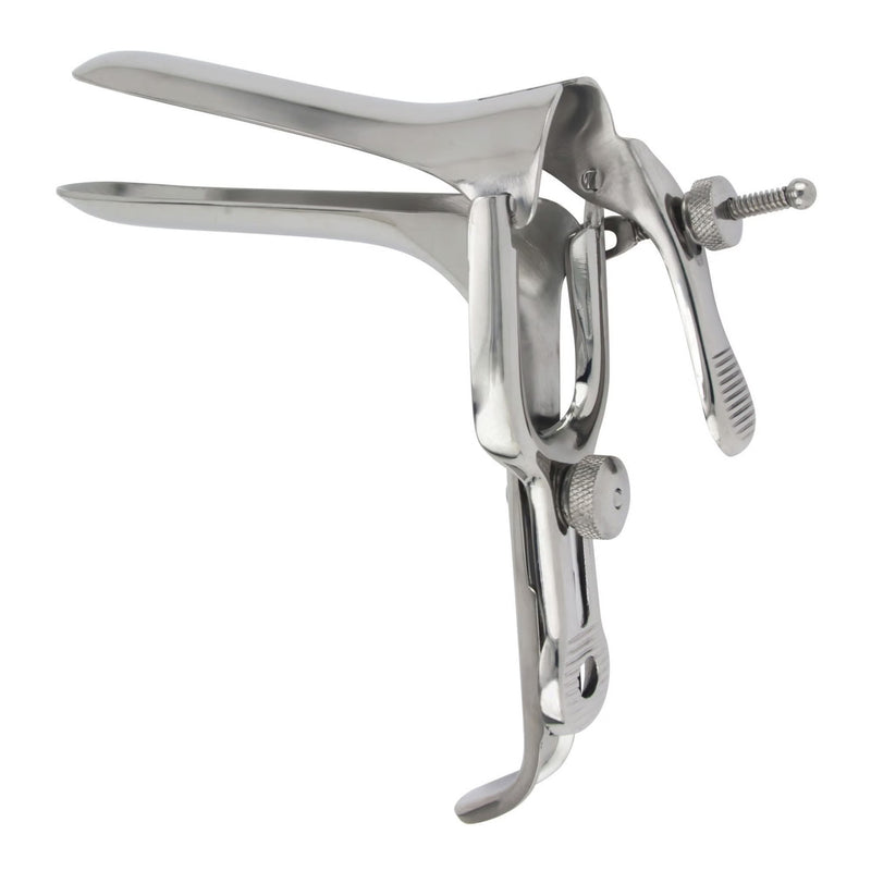 Vaginal Speculum McKesson Graves NonSterile Office Grade Stainless Steel Medium Double Blade Duckbill Reusable Without Light Source Capability (Each)