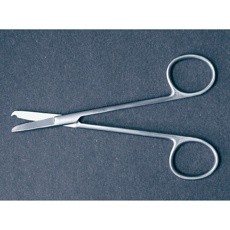 Stitch Scissors McKesson Littauer 5-1/2 Inch Length Office Grade Stainless Steel NonSterile Finger Ring Handle Straight Blunt Tip / Blunt Tip 