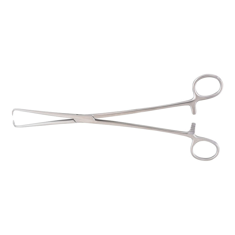 Tenaculum Forceps McKesson Schroeder-Braun 9-3/4 Inch Length Floor / Office Grade Pakistani Stainless Steel NonSterile Locking Finger Ring Handle Straight 1 X 1 Prongs 